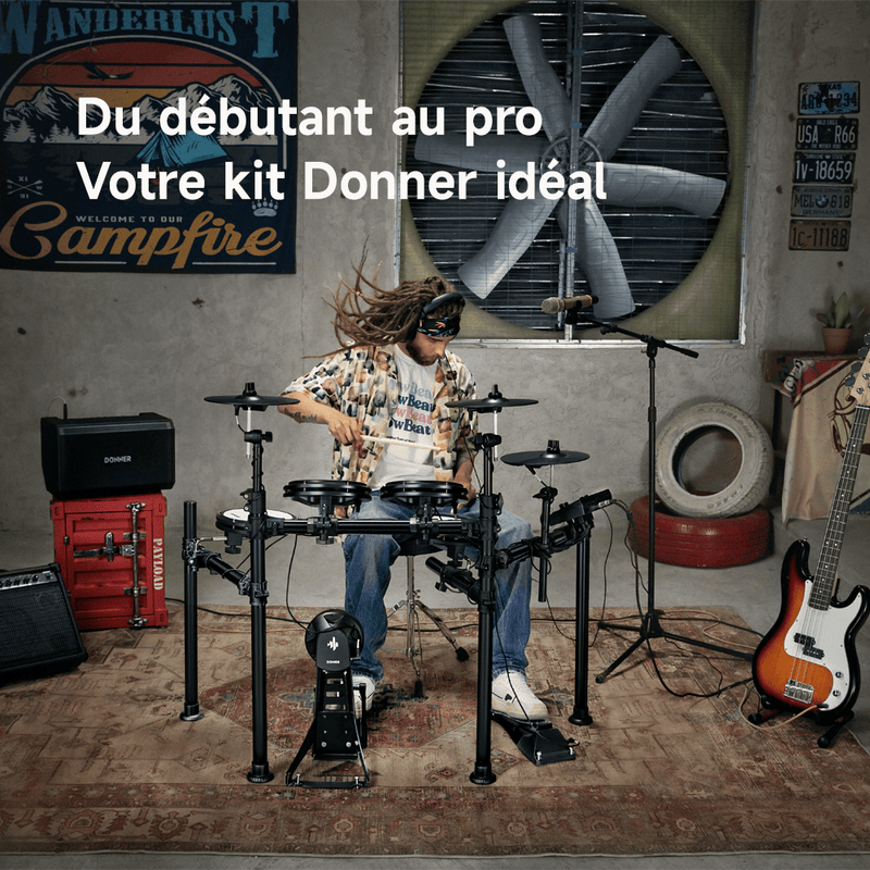 Comparaison des spécifications des batteries électroniques Donner