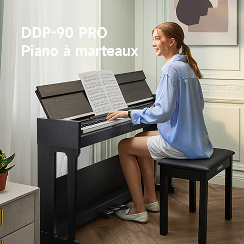 Donner DDP-90 PRO – Piano numérique 88 touches à marteaux