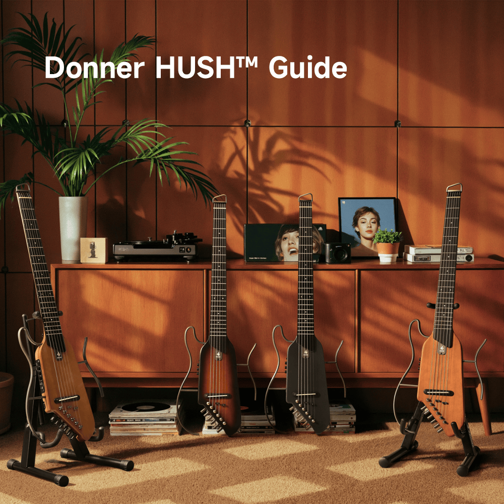 Comparatif Donner HUSH™ : Guide des guitares headless