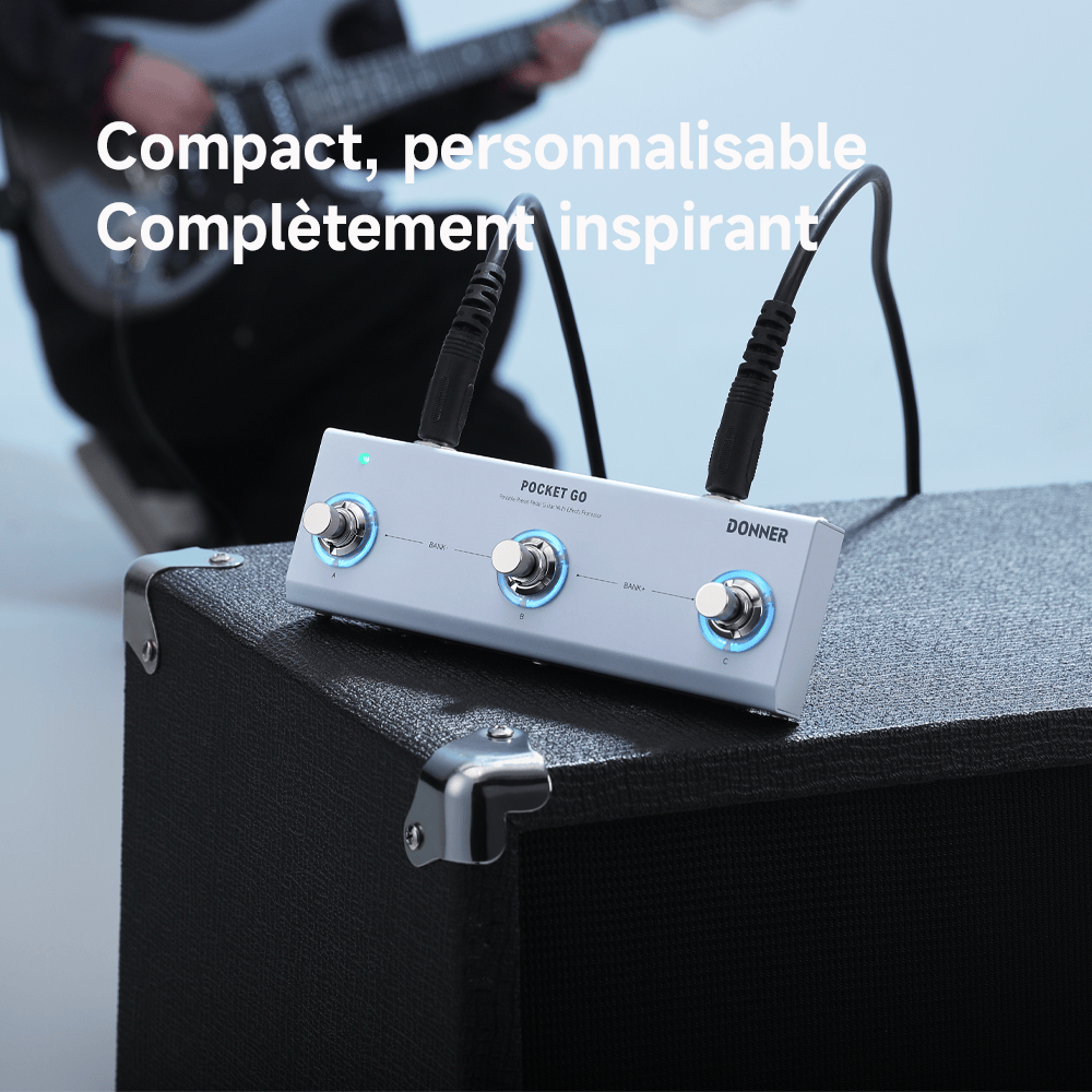 POCKET GO : Pédale multi-effets idéale pour les musiciens en déplacement