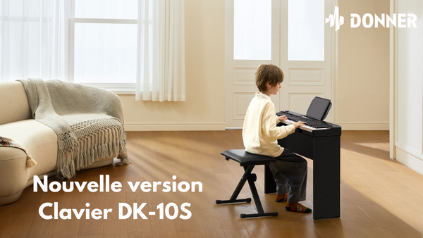 Nouvelle version de Donner : le clavier électronique parfait pour les débutants DK-10S avec touches lumineuses