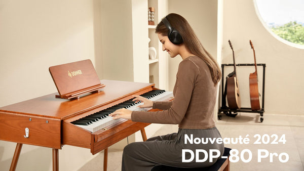 Nouveauté 2024 : Bureau pour piano numérique Donner DDP-80 PRO