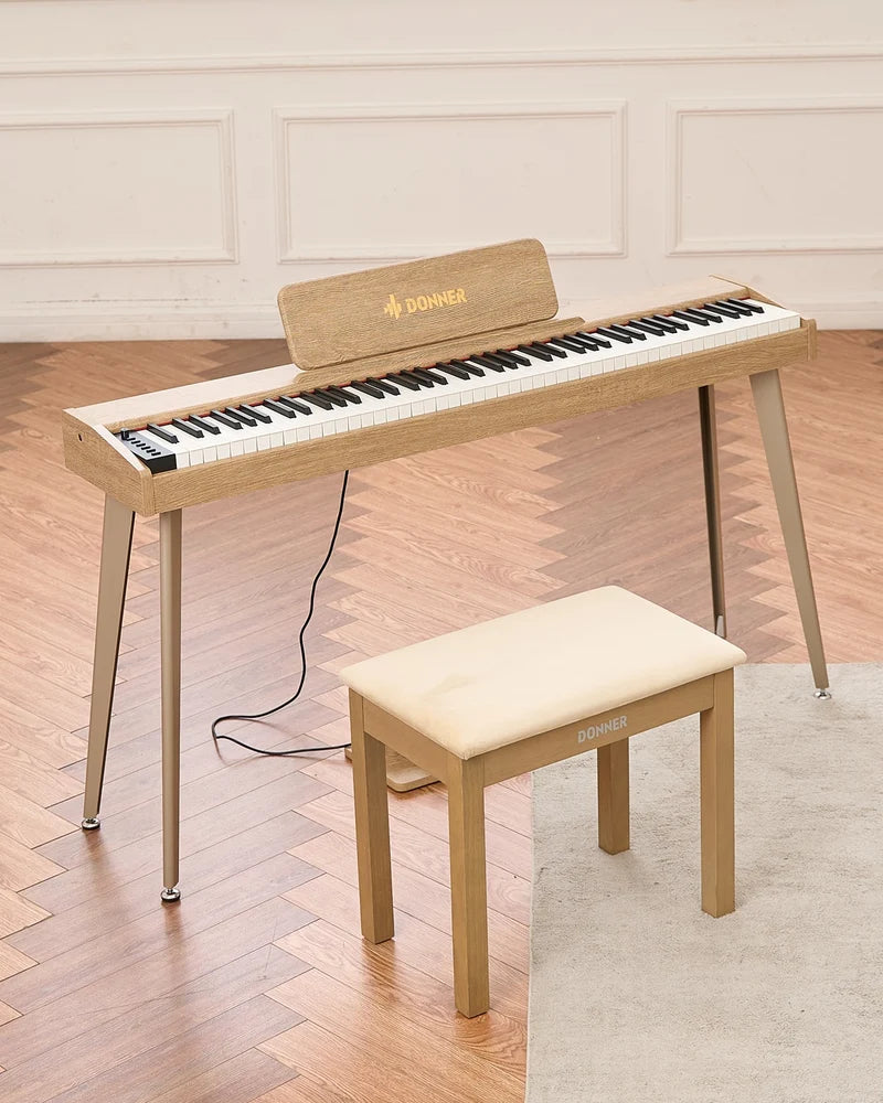 Donner DDP-60 Semi-lesté Piano Numérique-Bois clair##