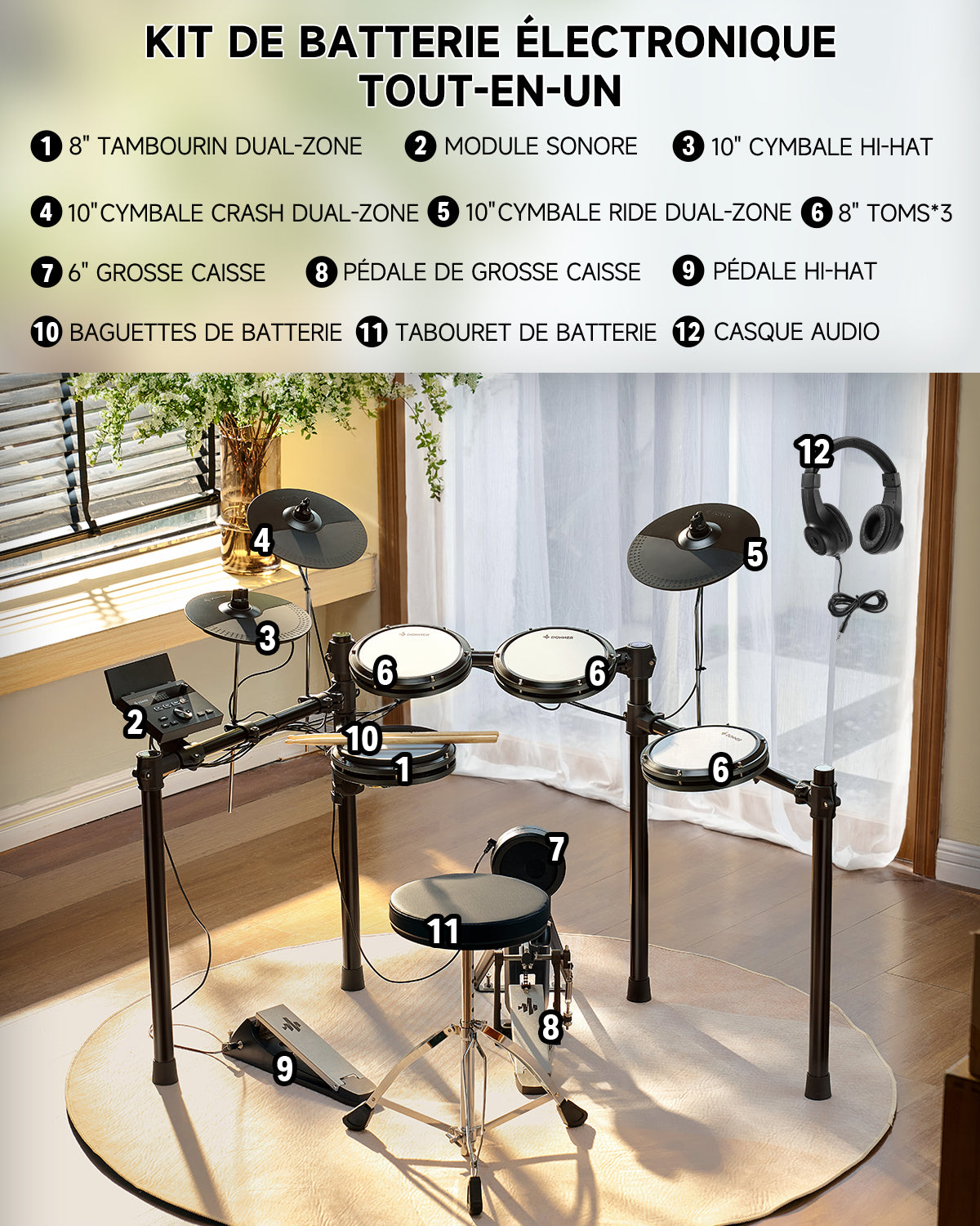Donner DED-100 Batterie électrique