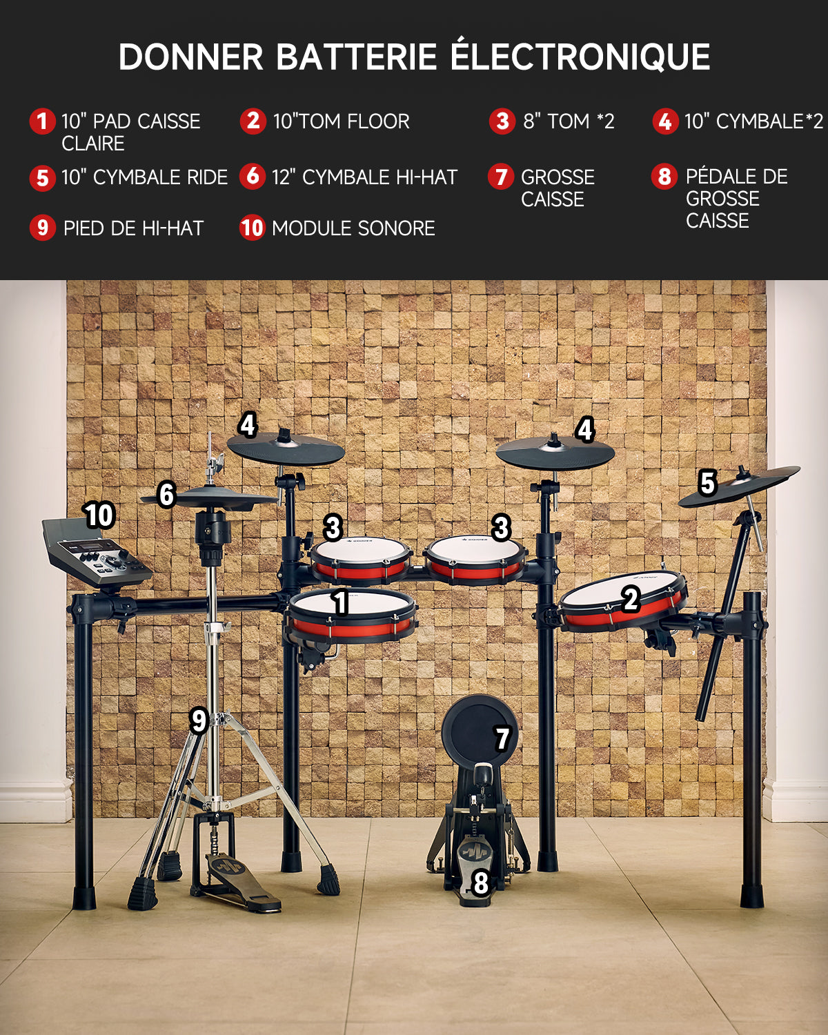 Donner DED-200Pro Batterie électronique