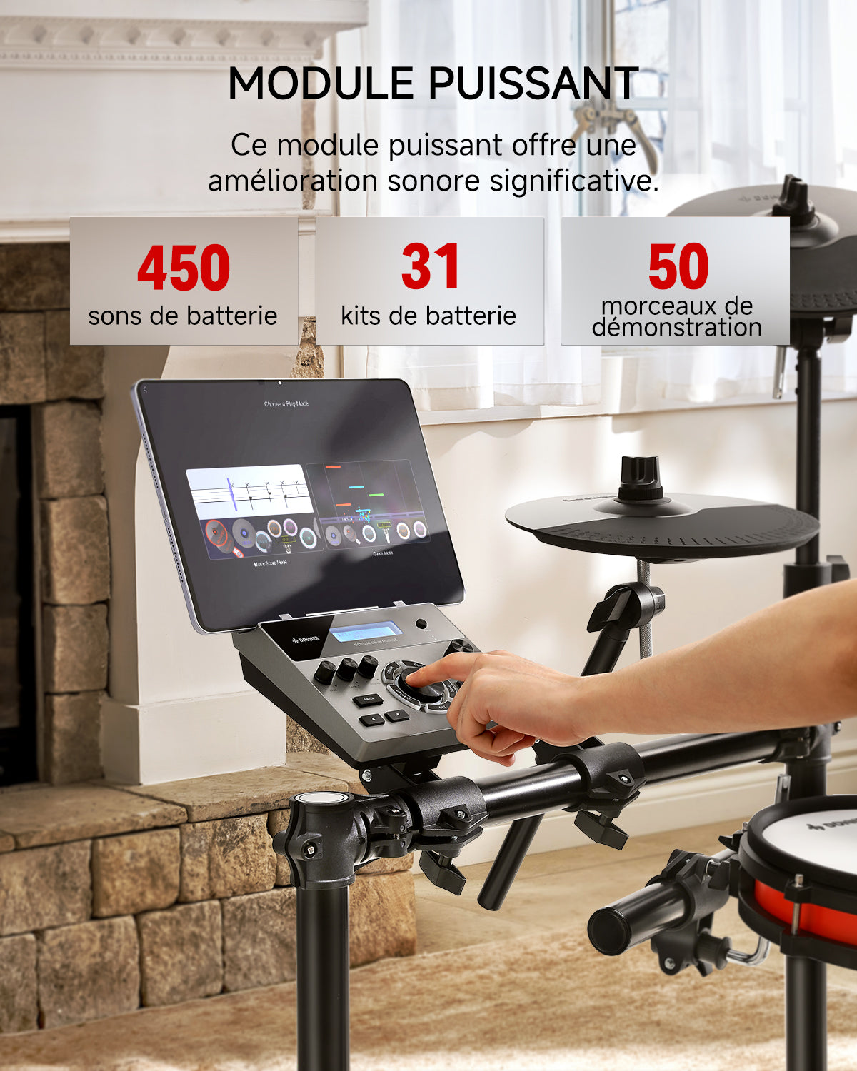 Donner DED-200 Batterie Électronique-Nouvelle 5 Tambours et 4 Cymbales##