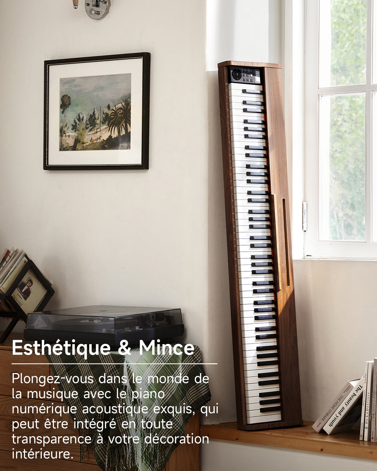 Donner DEP-1S Semi-Lesté De Style Bois Piano Numérique-brun antique##