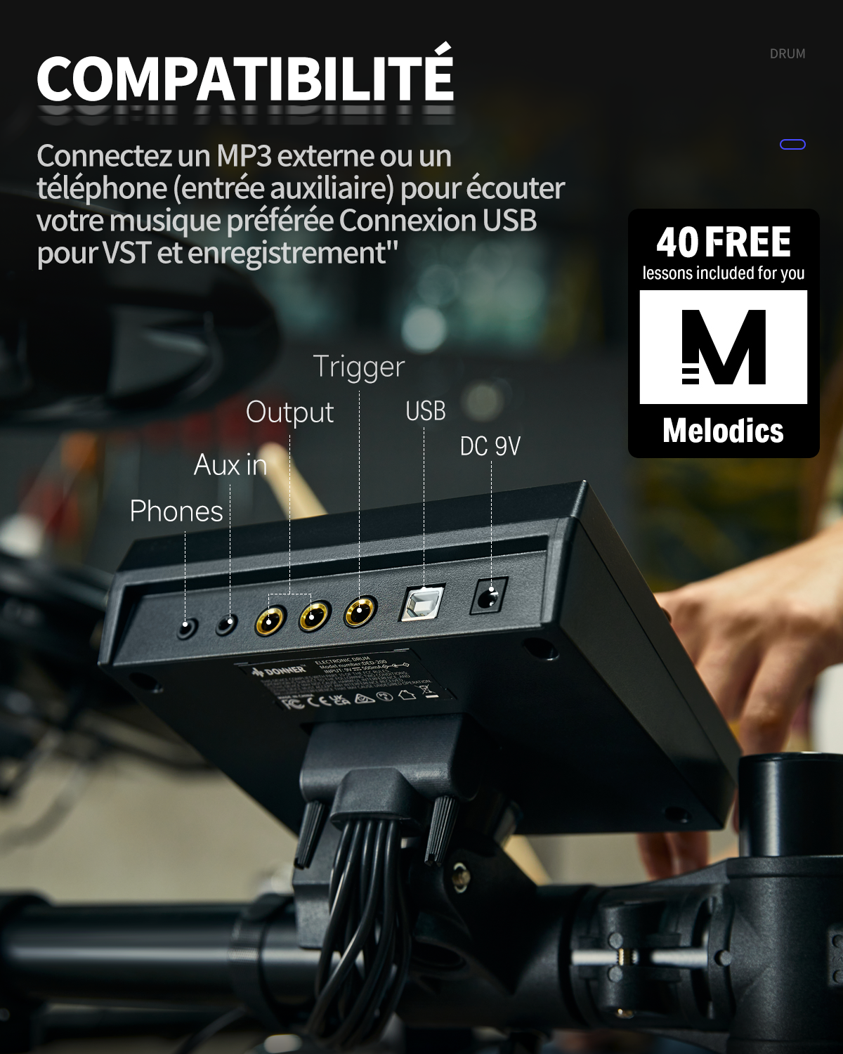 Donner DED-200X Batterie Électronique