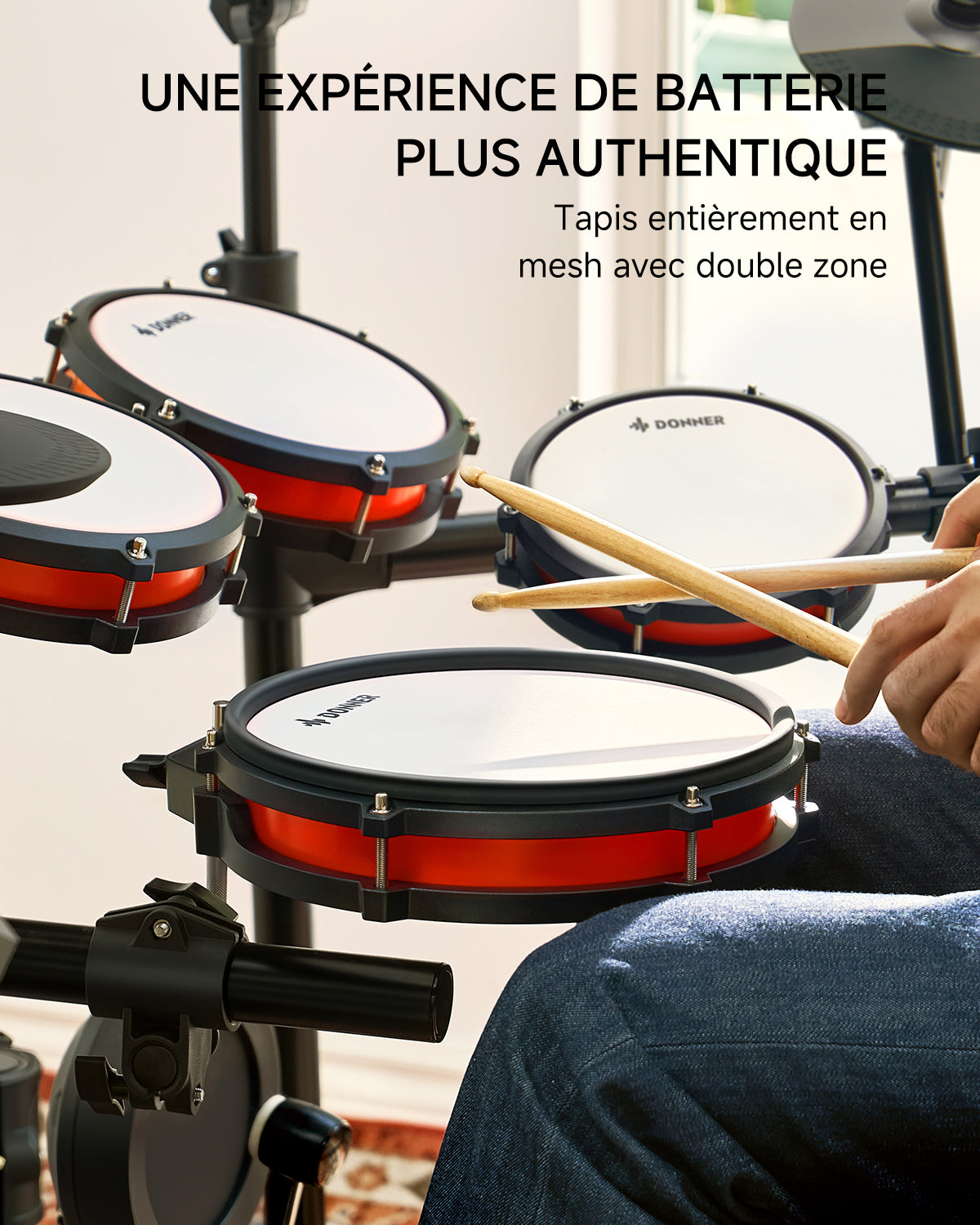 Donner DED-200 Batterie Électronique-Nouvelle 5 Tambours et 4 Cymbales##