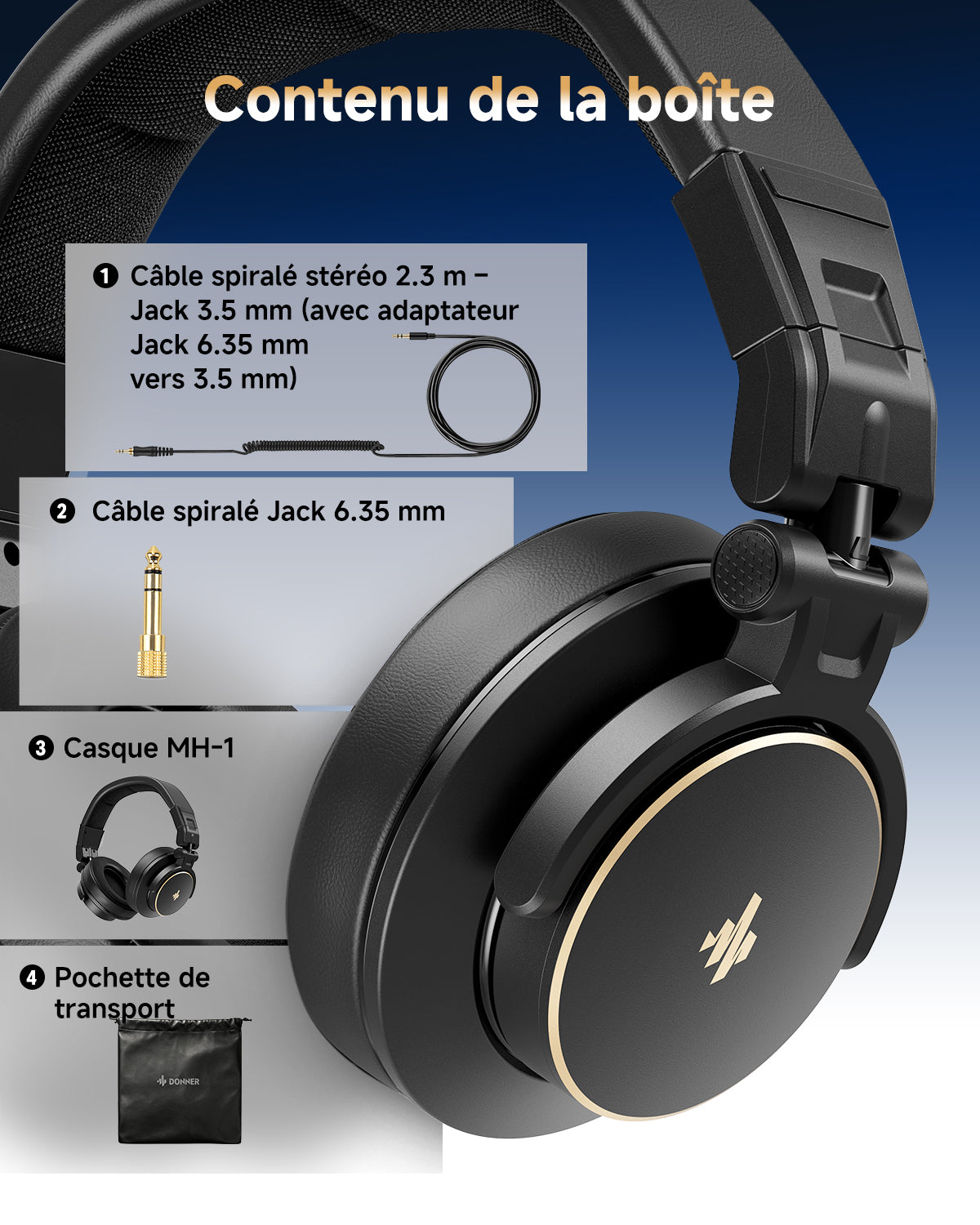 Donner MH1 Casque de monitoring