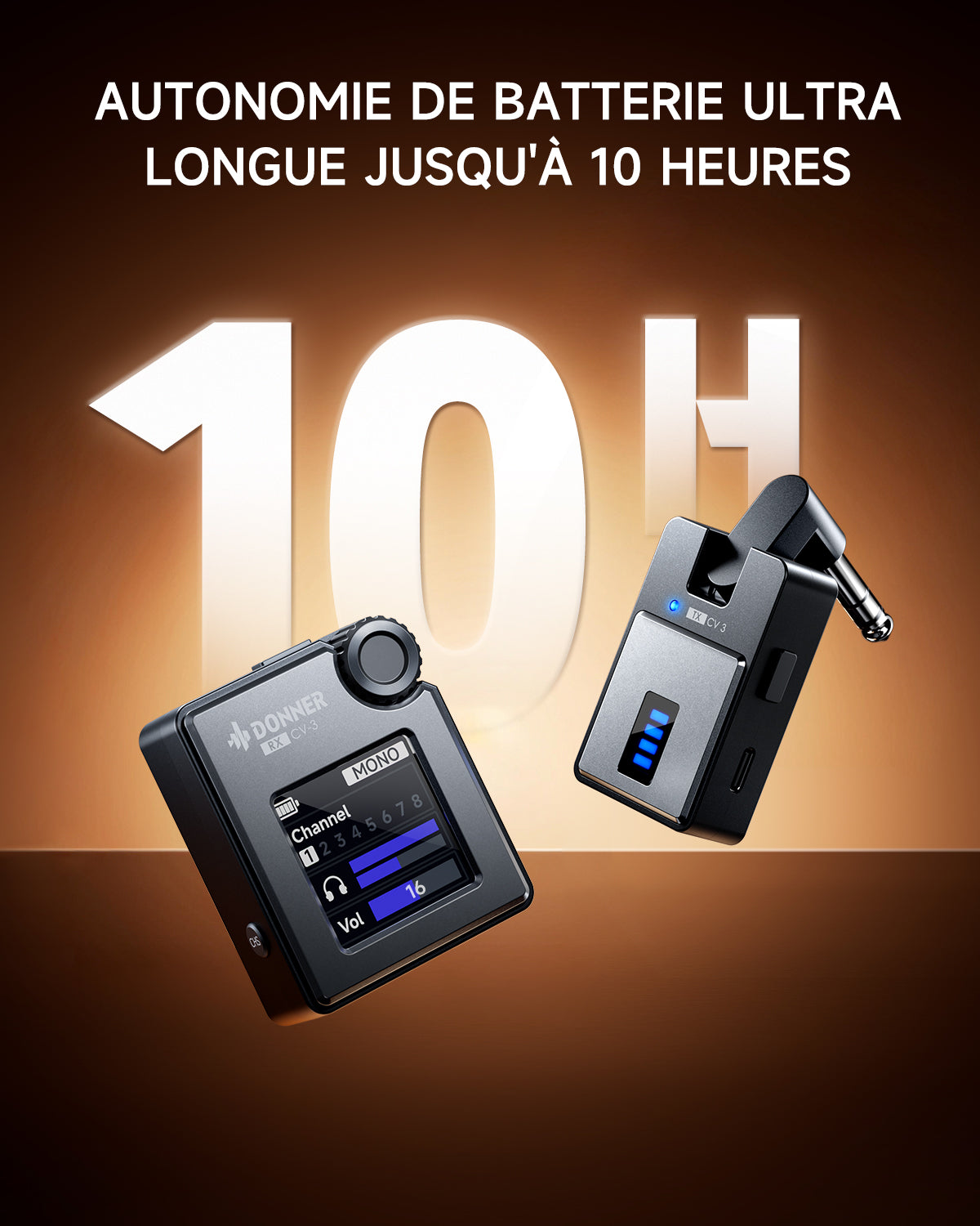 Donner CV-3 Système de monitoring intra-auriculaire sans fil