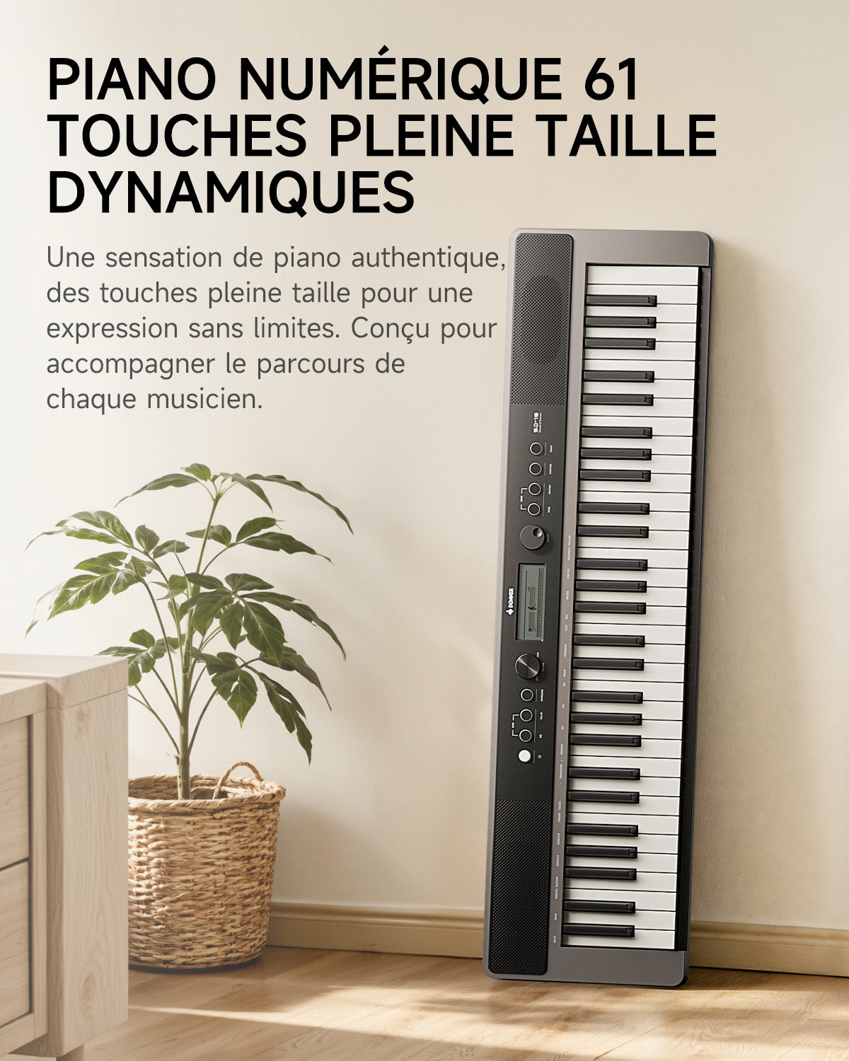Donner SD-15 Clavier électronique 61 touches-Bundle mit Zubehör##