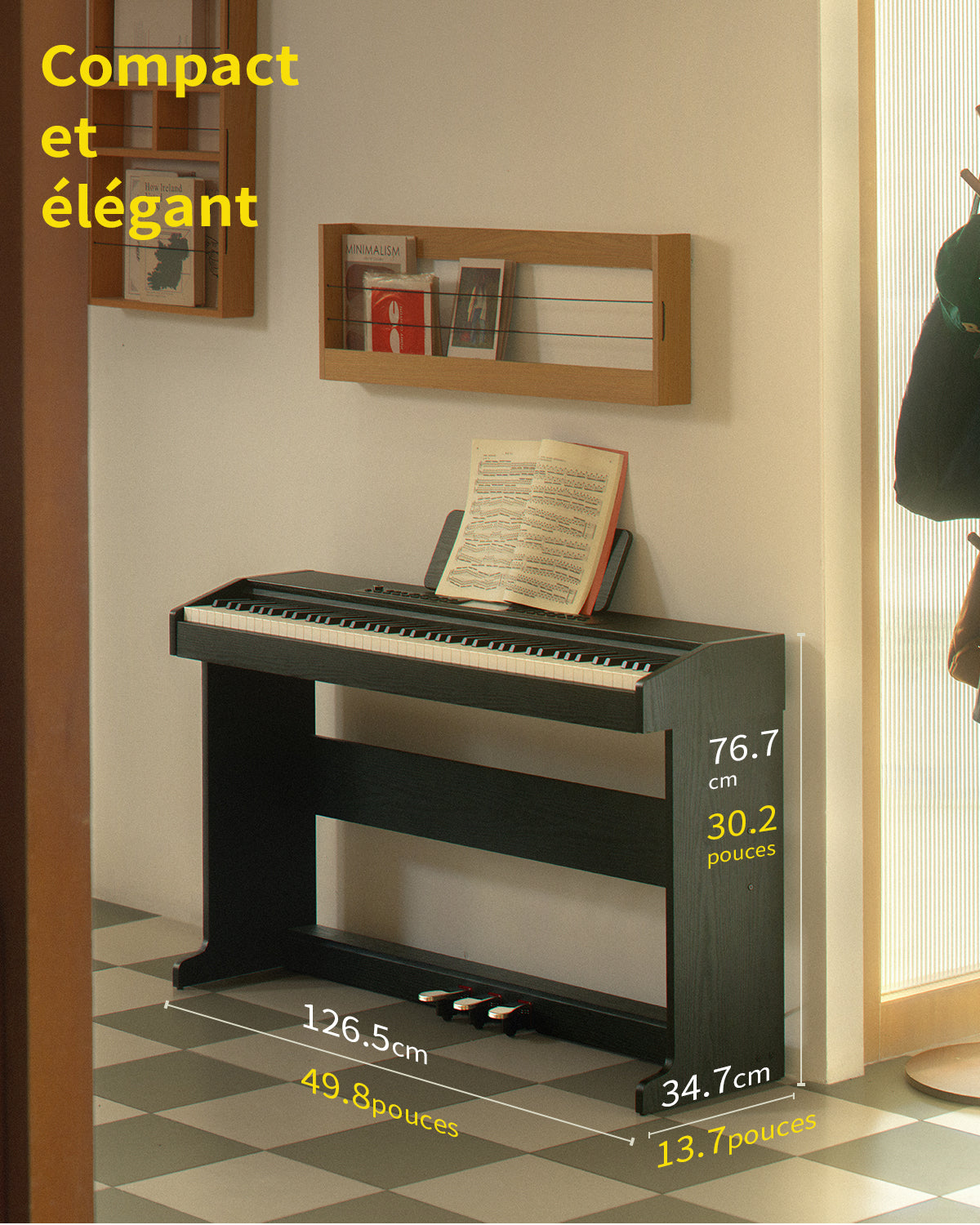 Donner DDP-95 lesté Piano numérique-Noir##