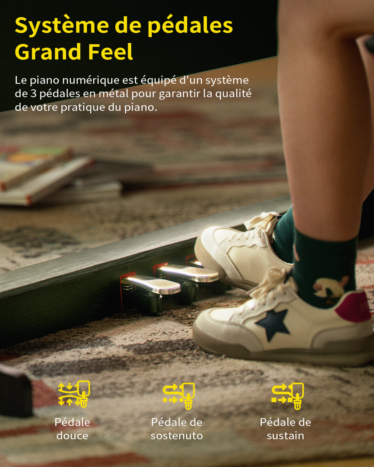 Donner DDP-95 lesté Piano numérique-Noir##