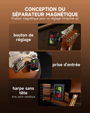 Donner Accordeur de Guitare Magnétique à Clipser avec écran LCD Couleur Pour Guitare Acoustique/électrique, Ukulélé, Basse, Violon, Banjo DT-10 - Noir