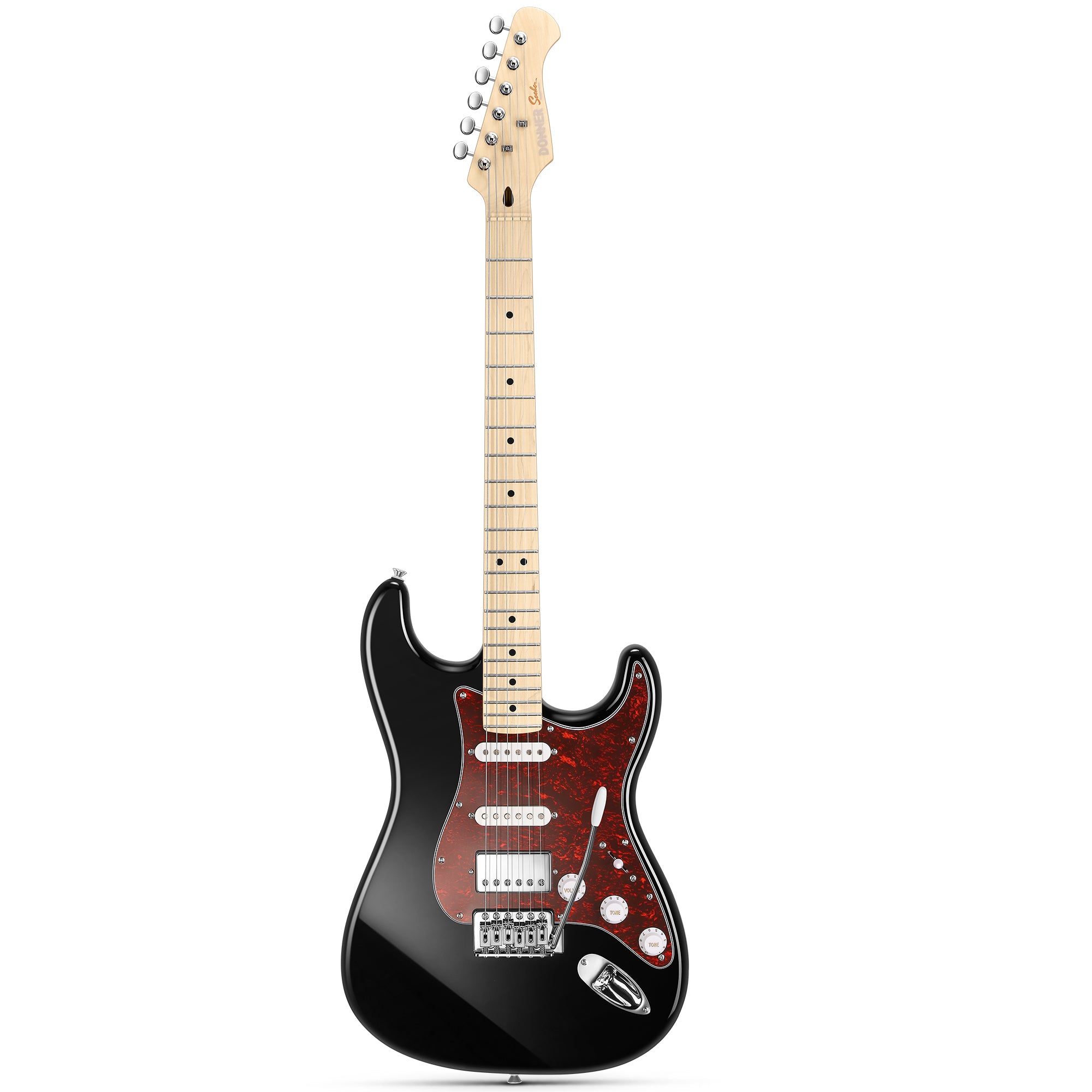 Donner DST-152 Guitare Électrique avec Ampli et Housse-Noir##