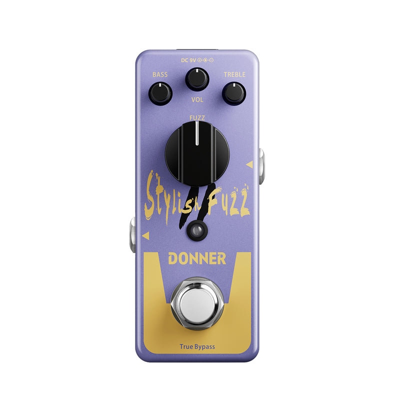 Donner Pédale Fuzz élégante pour guitare électrique True Bypass