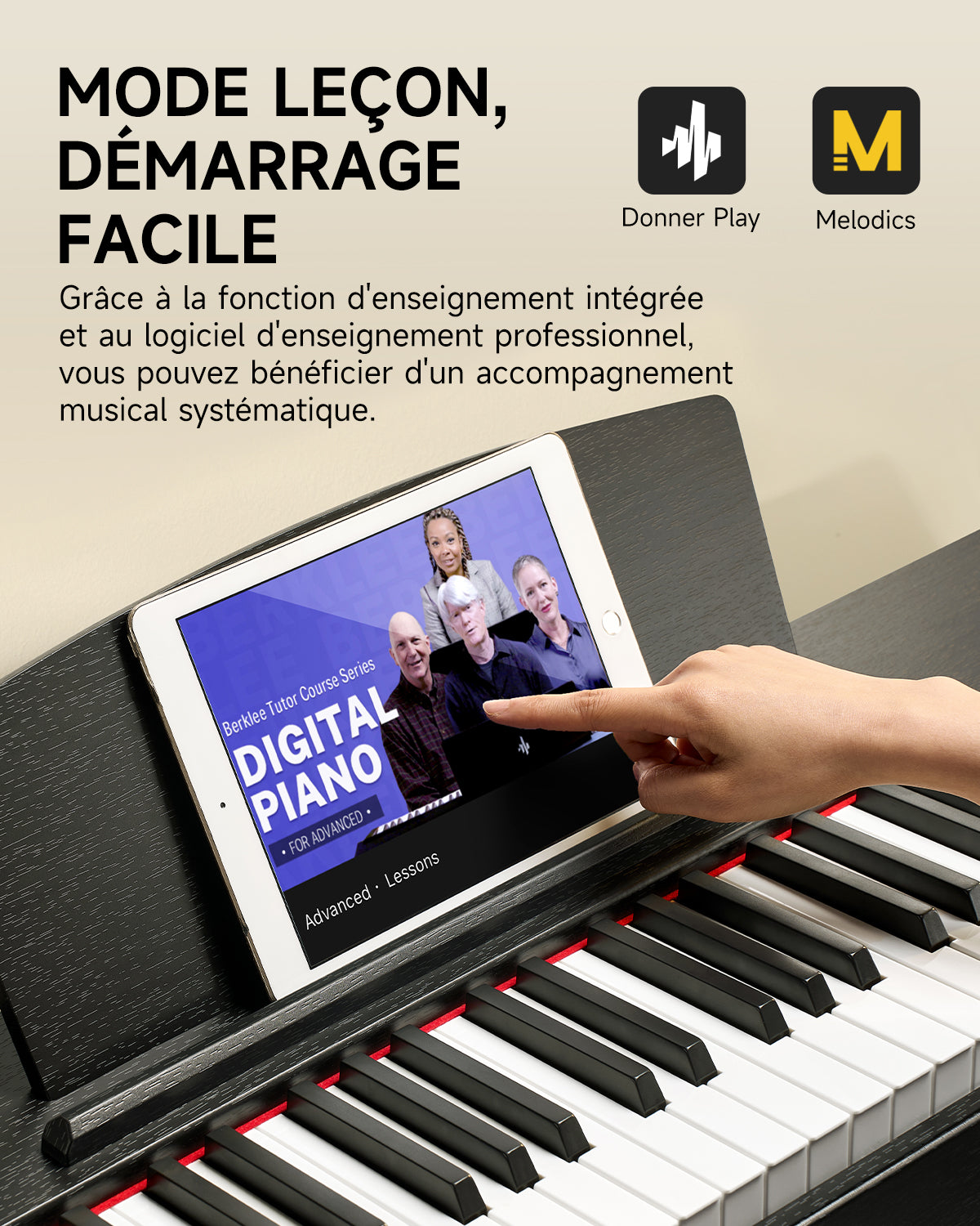 Donner DDP-50 88 touches Lestées Piano numérique