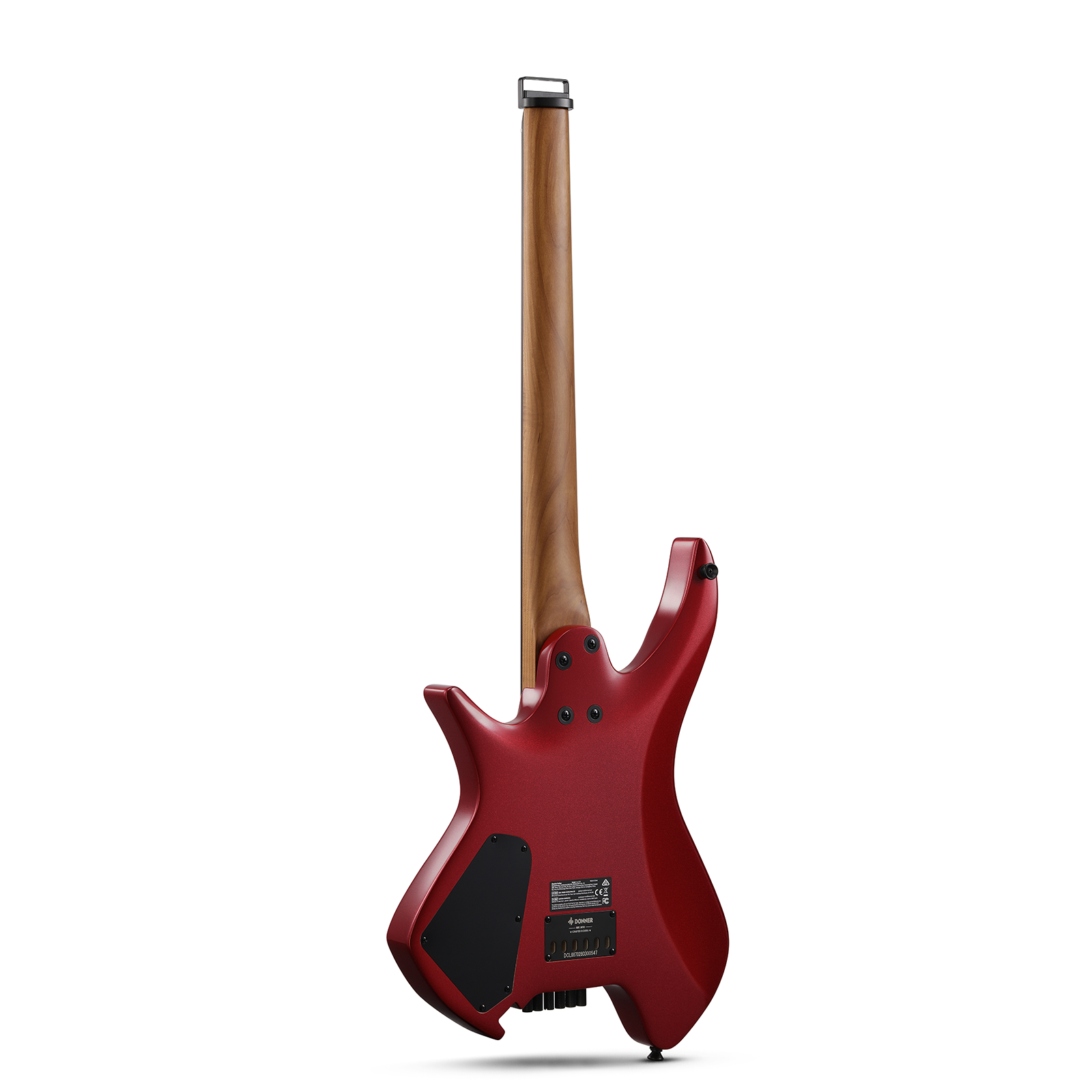 Donner HLX-500 Guitare Électrique Moderne Sans Tête-Rouge métallisé##