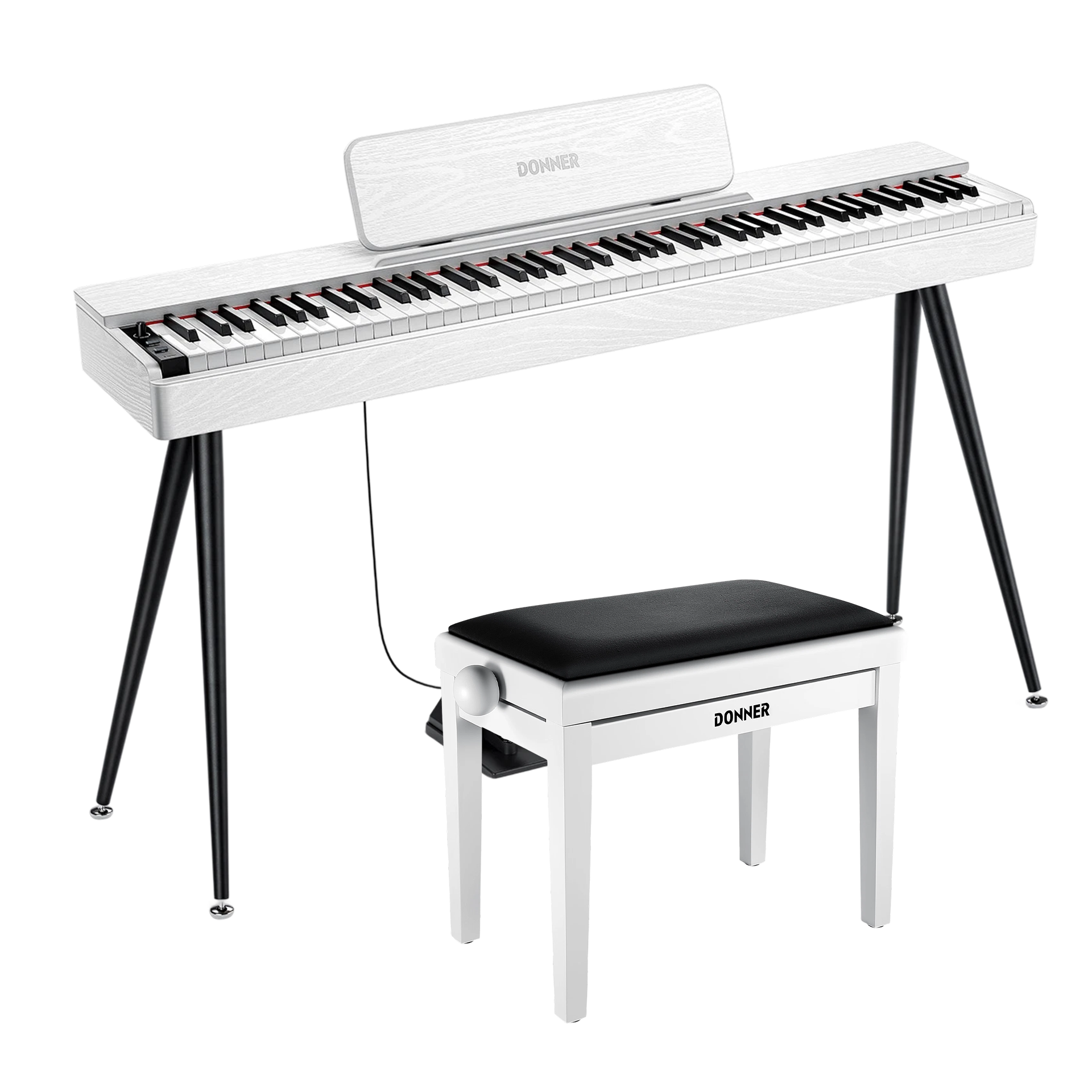 Donner OURA™ S100 Domestique Piano Numérique-Blanc##