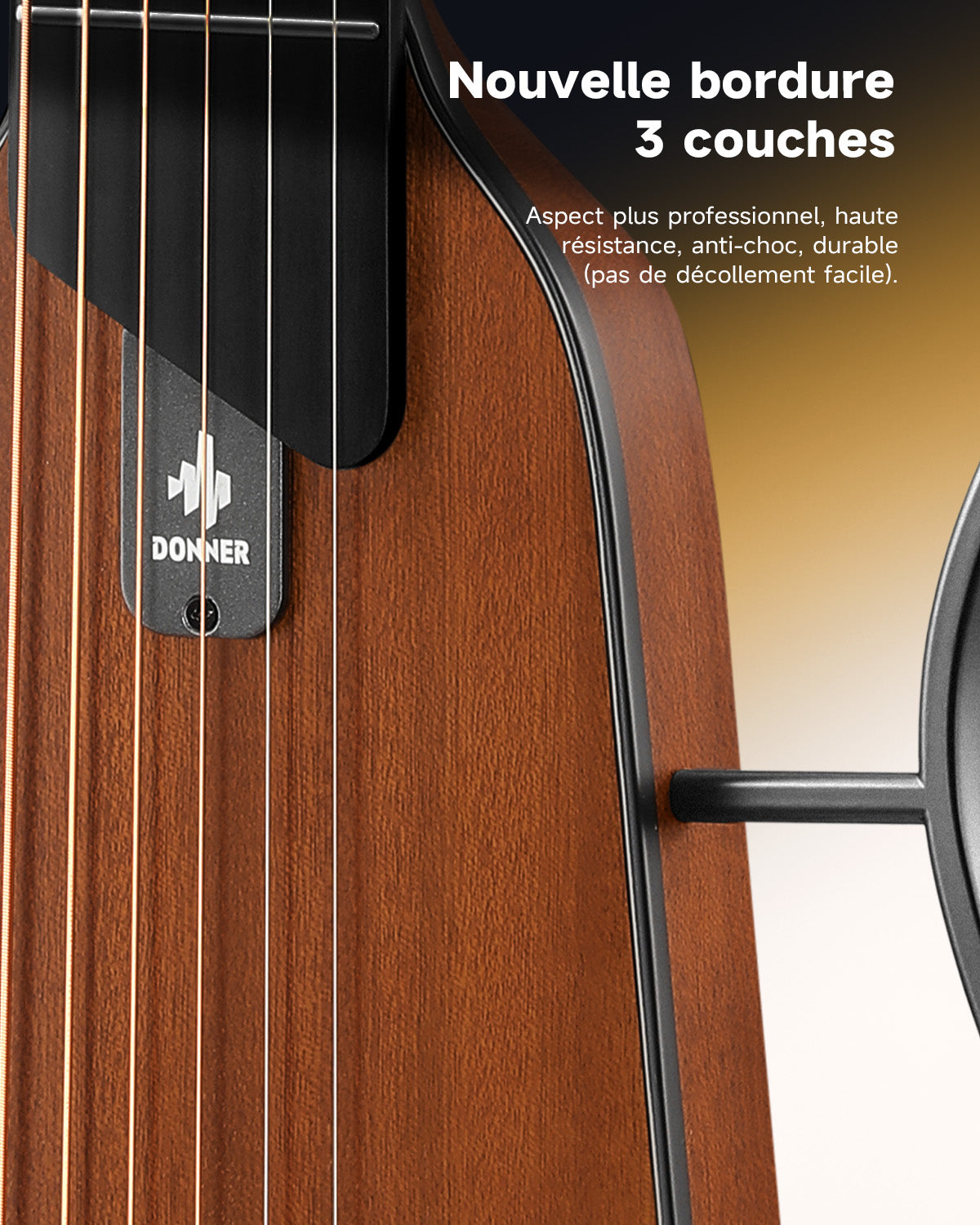 Donner HUSH™ I Guitare de Voyage Ultra-Légère