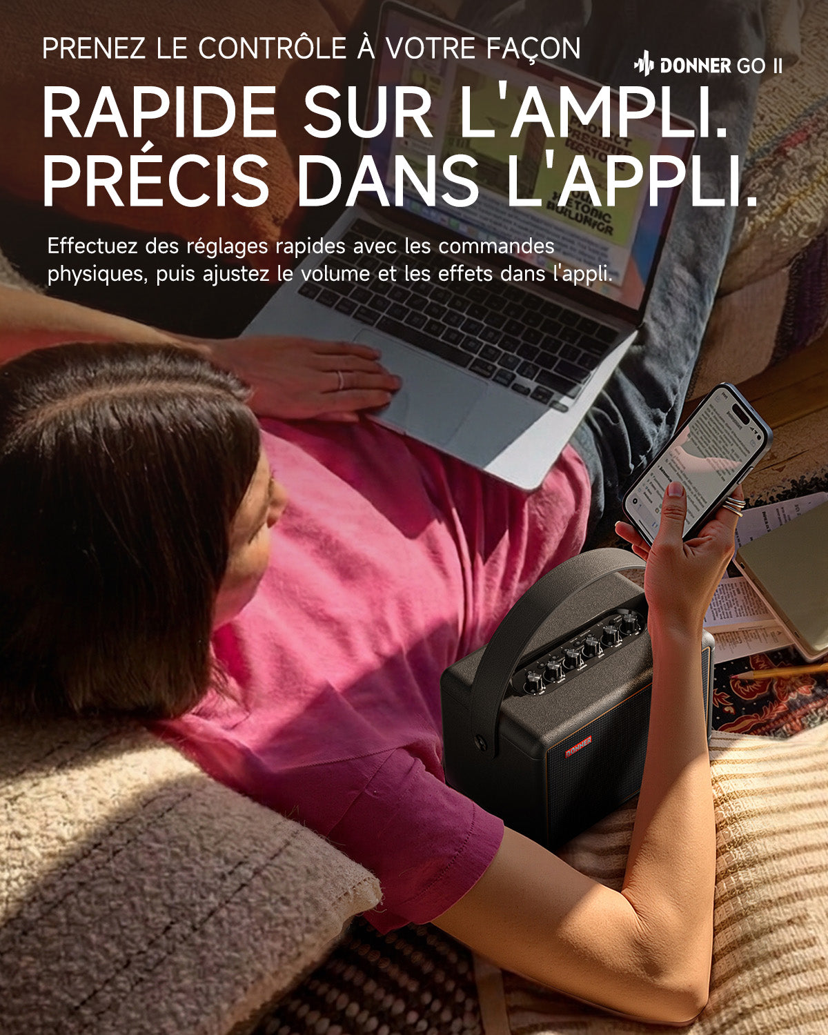 Donner Go ampli guitare-Donner Go II【Noir】##
