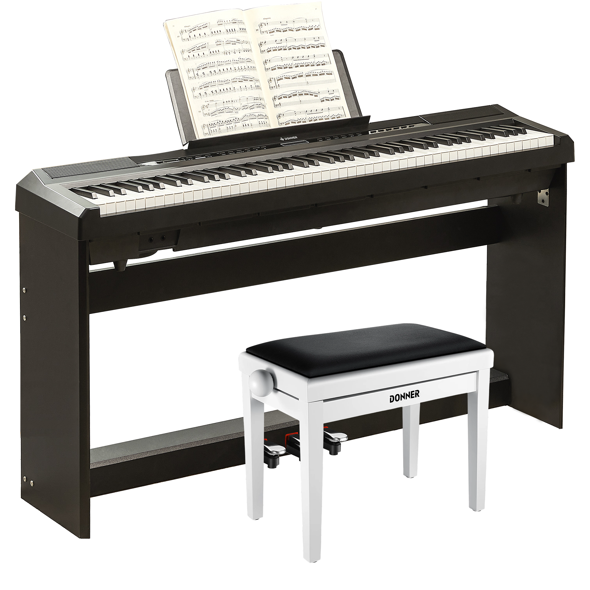 Donner DEP-20 lestées Piano Numerique-Noir##