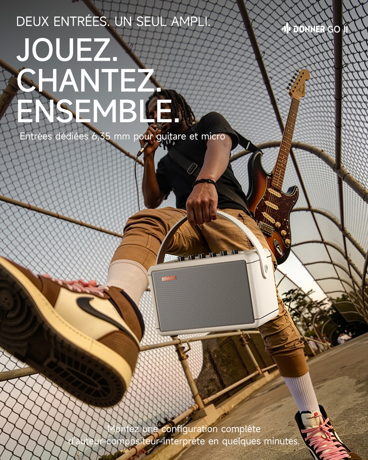 Donner Go ampli guitare-Donner Go II【Blanc】##