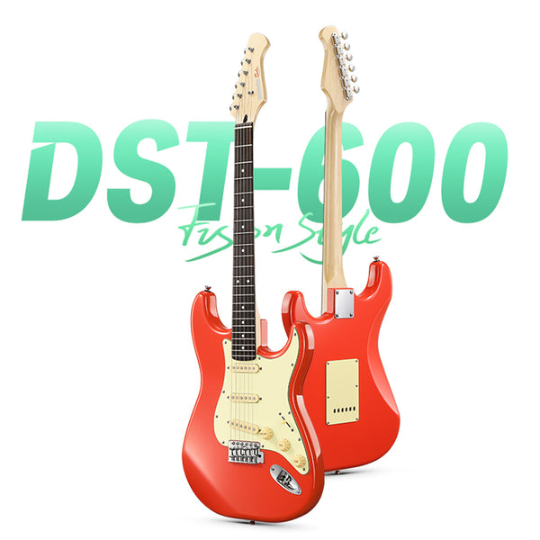 Donner DST-600 Guitare électrique-Rouge##