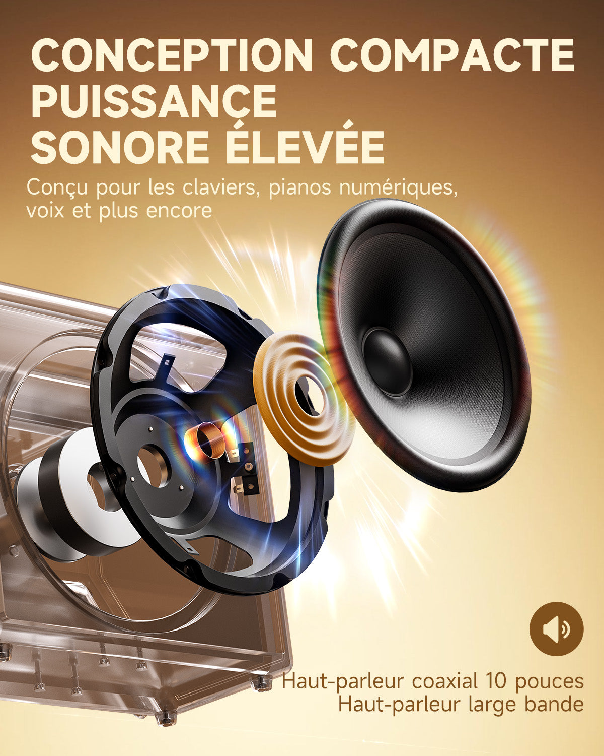 DONNER DKA-50 50W Amplificateur de clavier