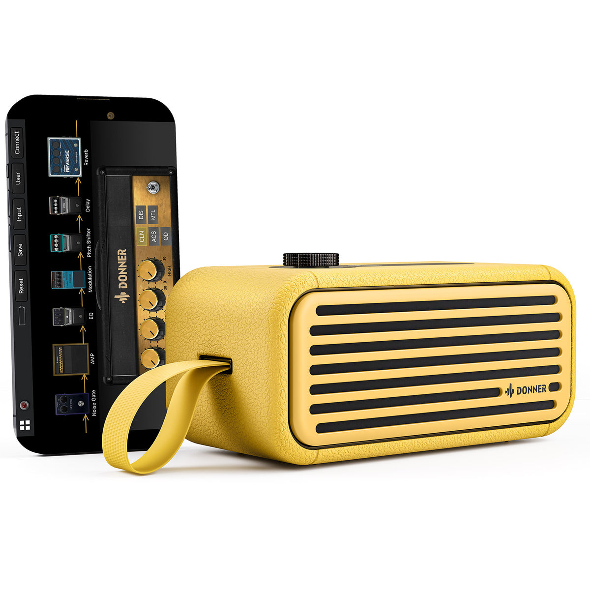 Donner Go amplificateur pour guitare électrique-Donner Go【Jaune】##