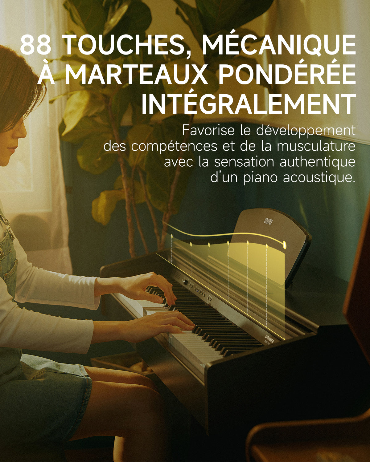 Donner DDP-300 Piano numérique à clavier lesté (version améliorée)