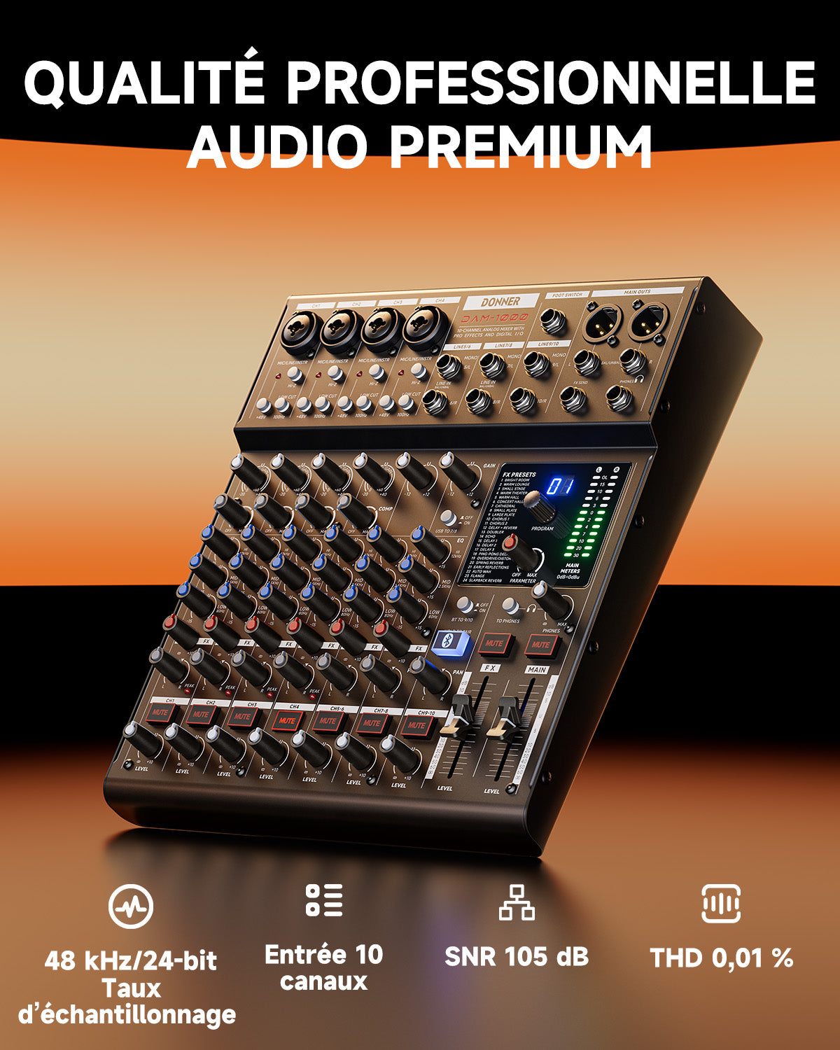 Donner DAM1000 Audio Mixer