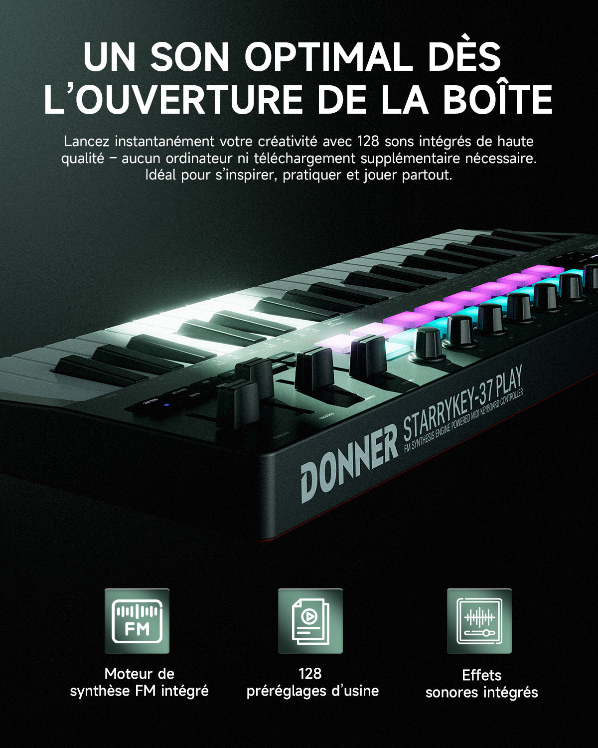 Donner Starrykey-37 Play Contrôleur MIDI