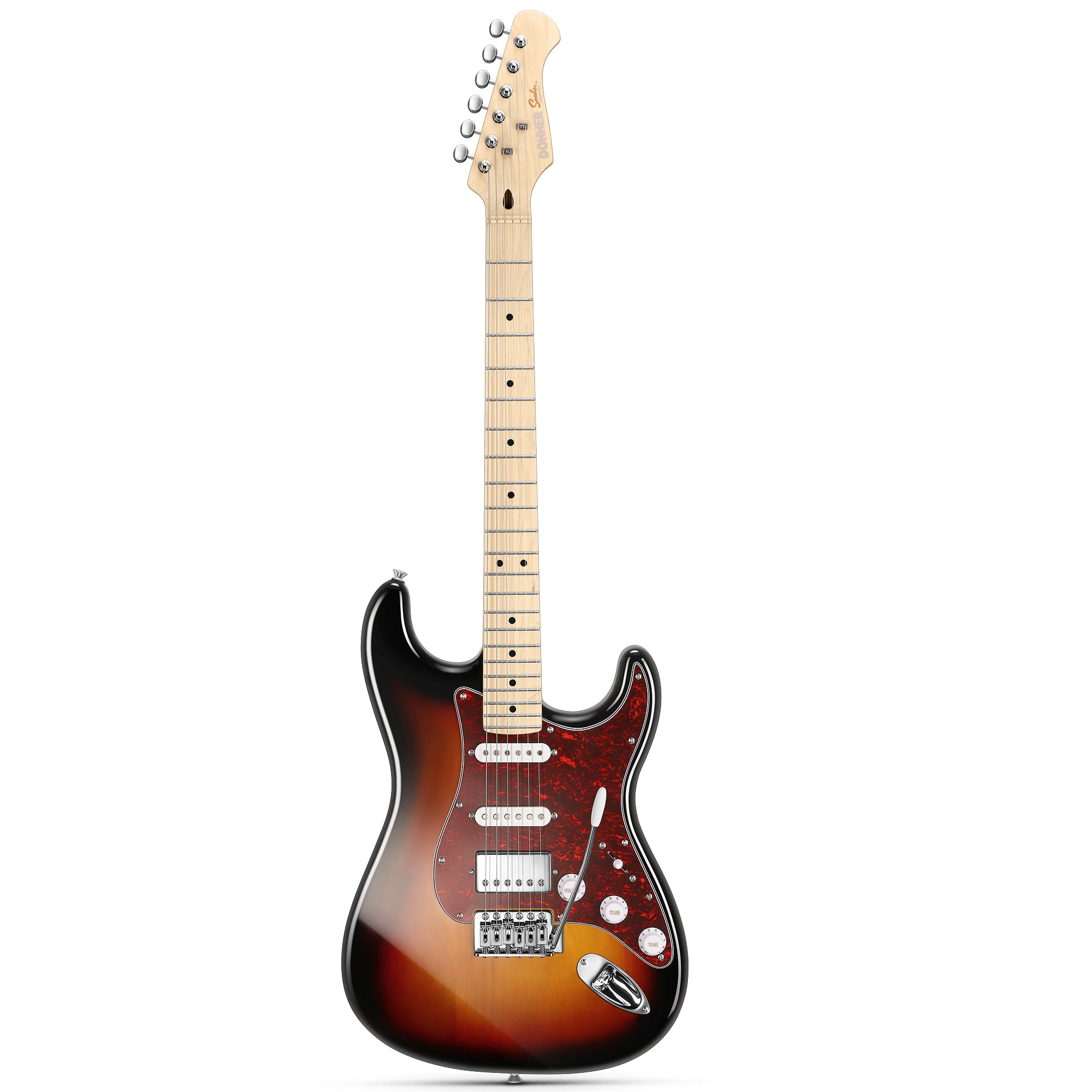 Donner DST-152 Guitare Électrique avec Ampli et Housse-Sunburst##