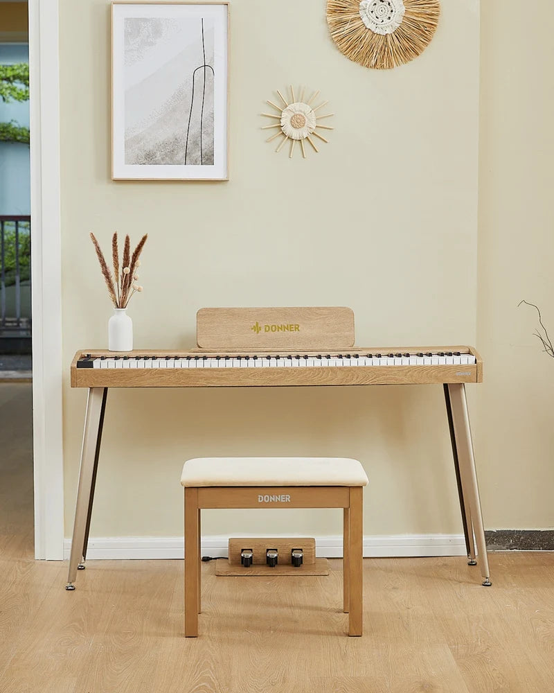 Donner DDP-60 Semi-lesté Piano Numérique-Bois clair##