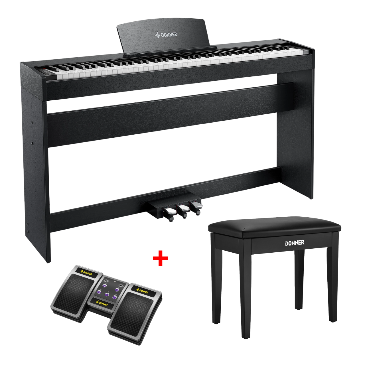 Donner DDP-50 88 touches Lestées Piano numérique