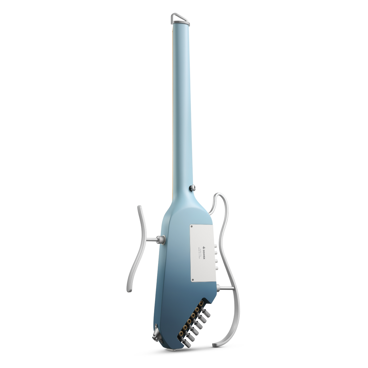 Donner HUSH™ I PRO Electro-Acoustique Guitare Voyageuse-Bleu Hawaï##