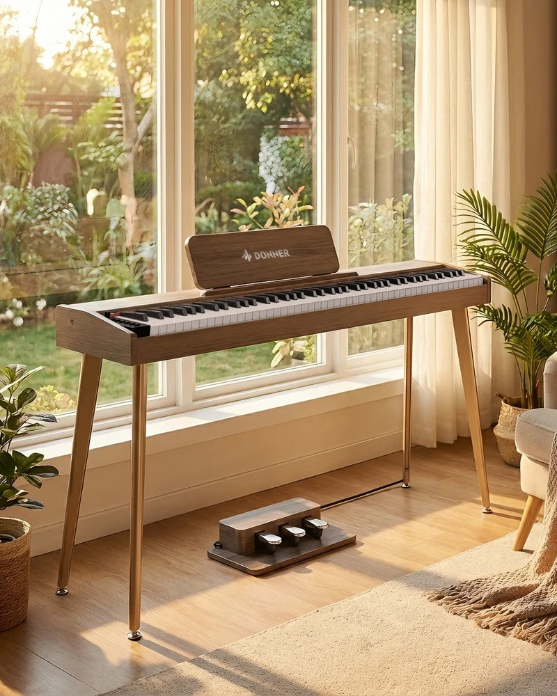 Donner DDP-60 Semi-lesté Piano Numérique-Gris-brun##