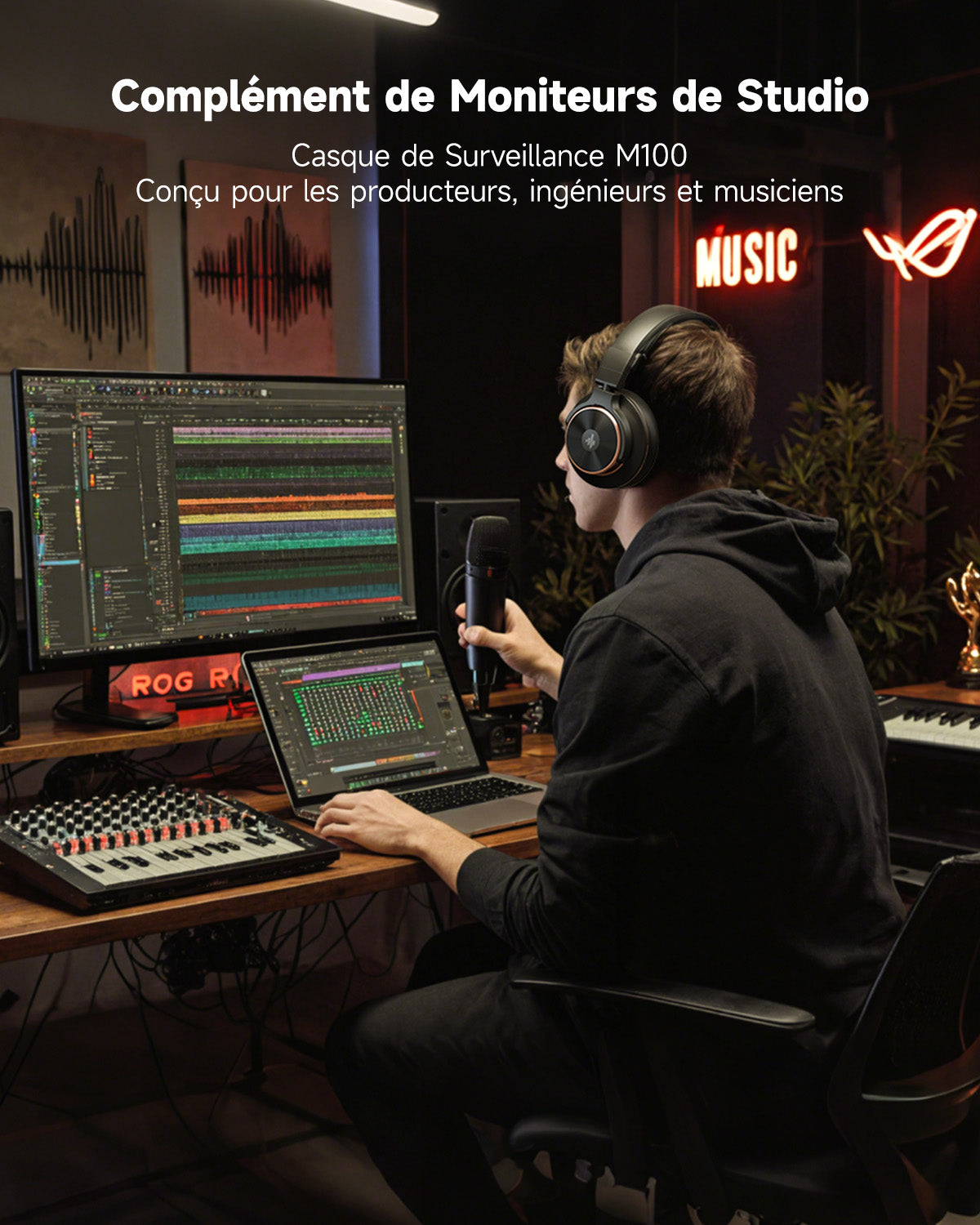 Donner M100 Casque de monitoring studio