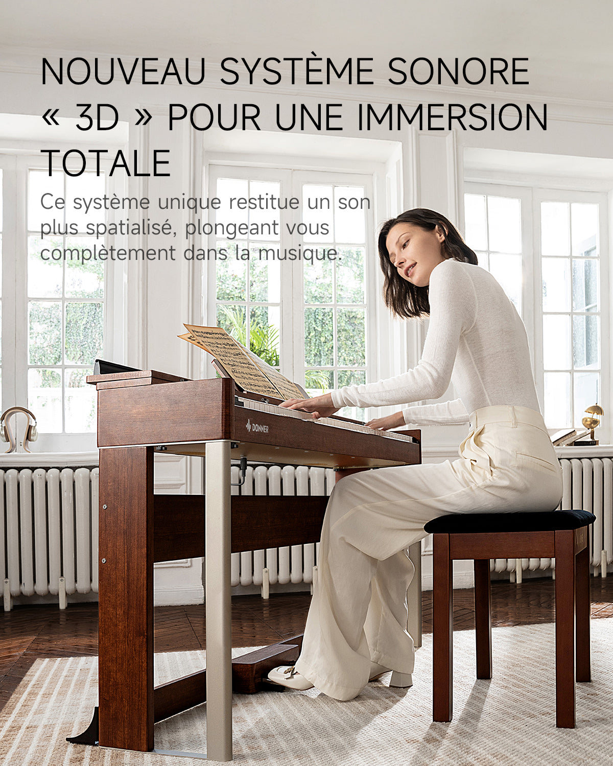 Donner DDP-200 Piano numérique avec mécanisme de marteau gradué-DDP-200 MK2##