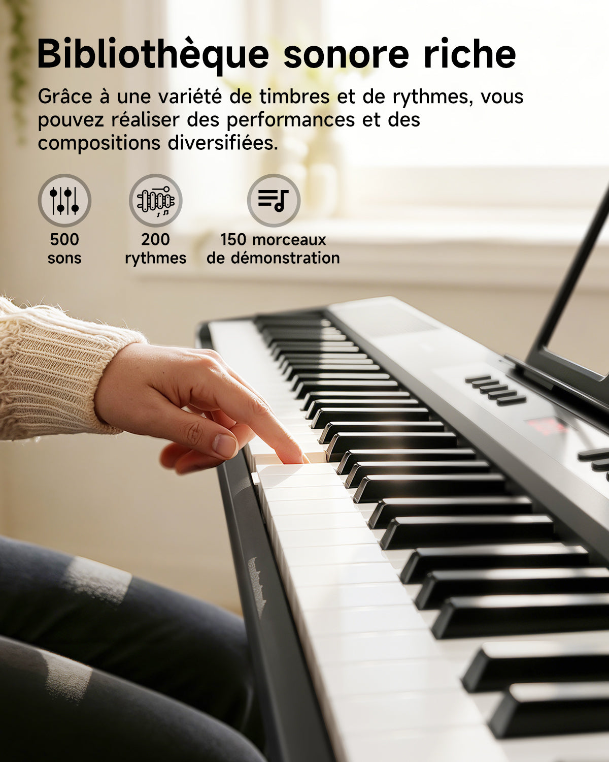 Donner DEP-07  Piano numérique portable semi-lesté à 88 touches
