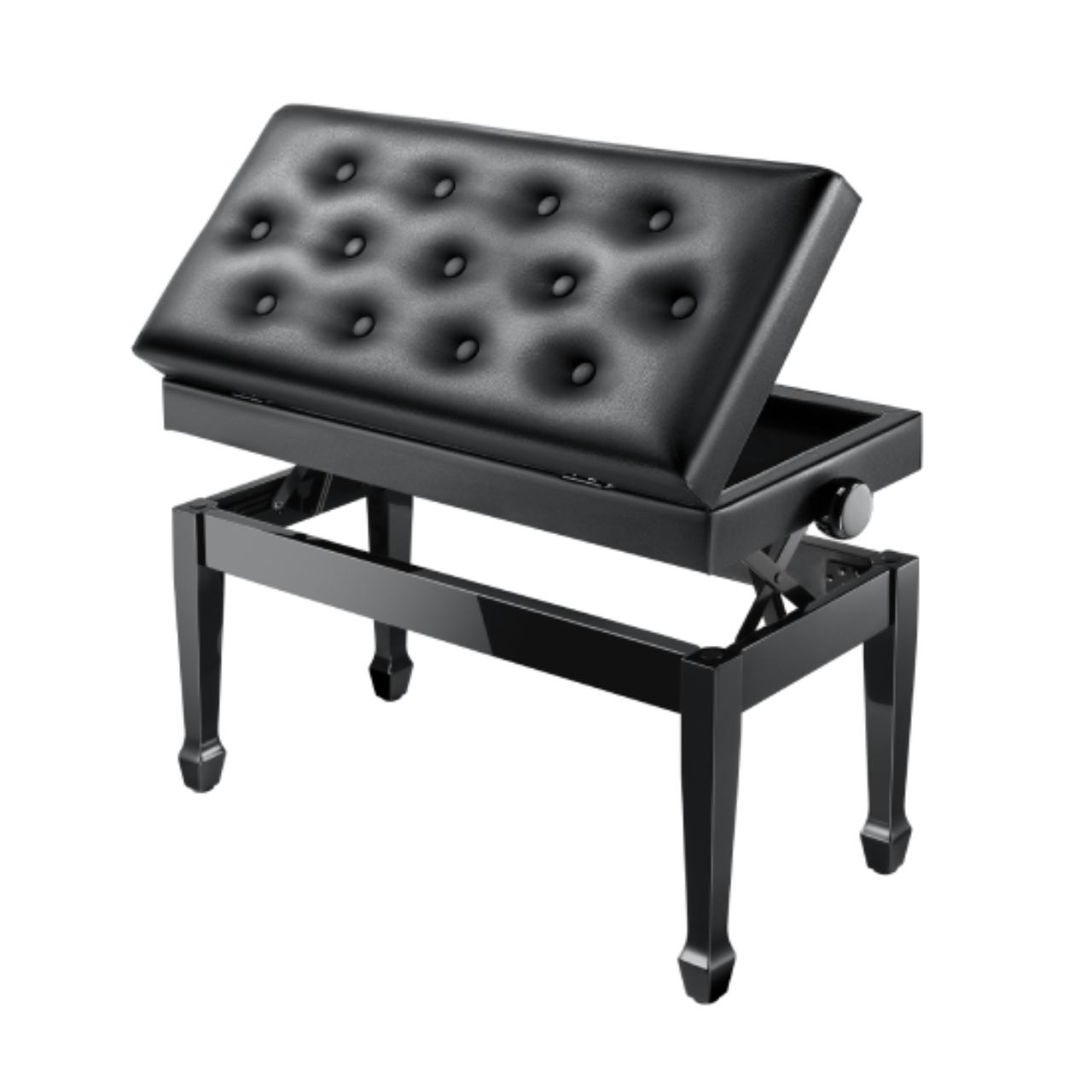 Banc de piano réglable en hauteur Donner Duet avec rangement pour partitions