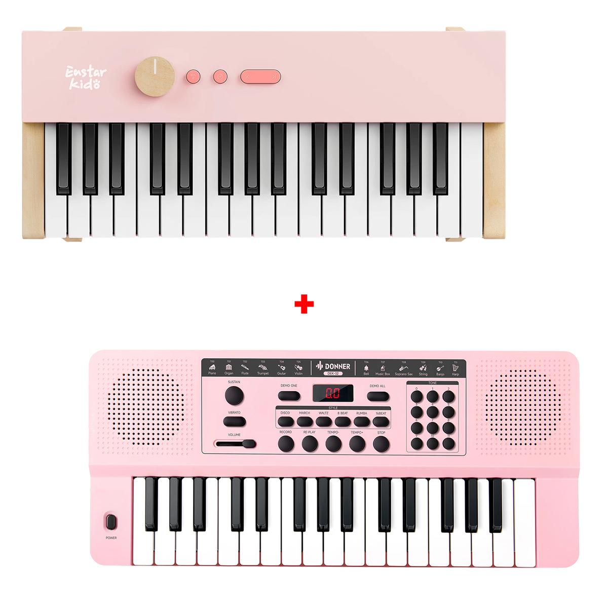 Donner DEK-32 à 32 touches Clavier électronique-KIDO 32 Touches Rose + DEK-32 Rose##