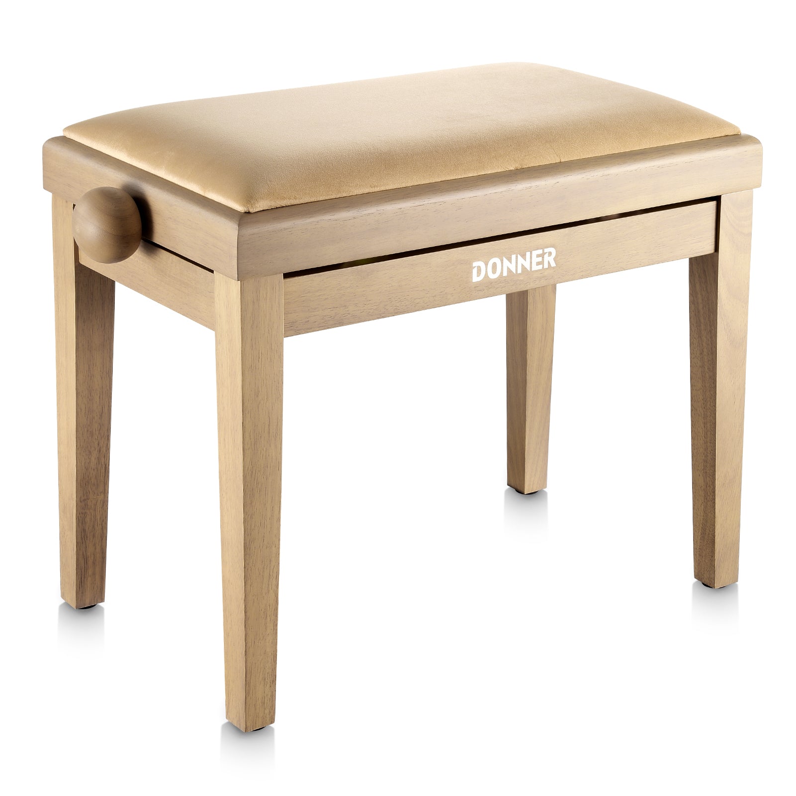 Donner Tabouret De Piano À Hauteur Réglable-Beige mat##