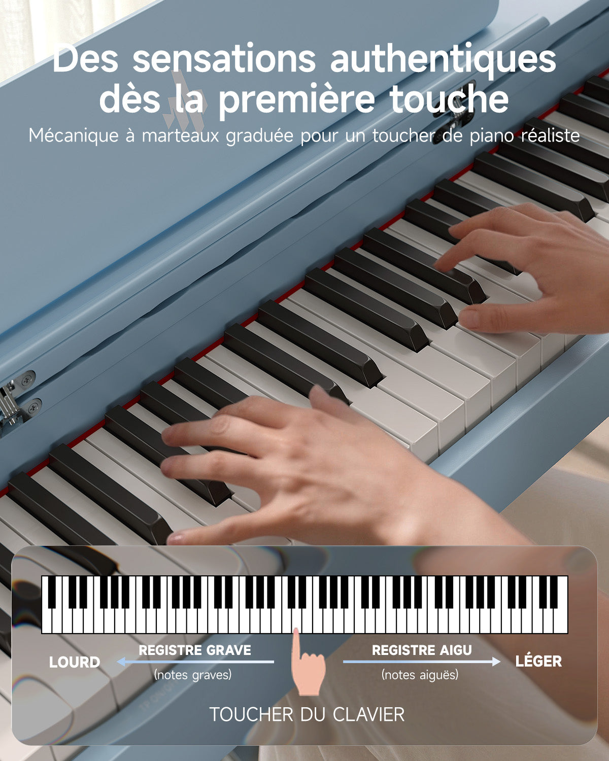 Donner OURA™ S200 Piano numérique 88 touches pour la maison