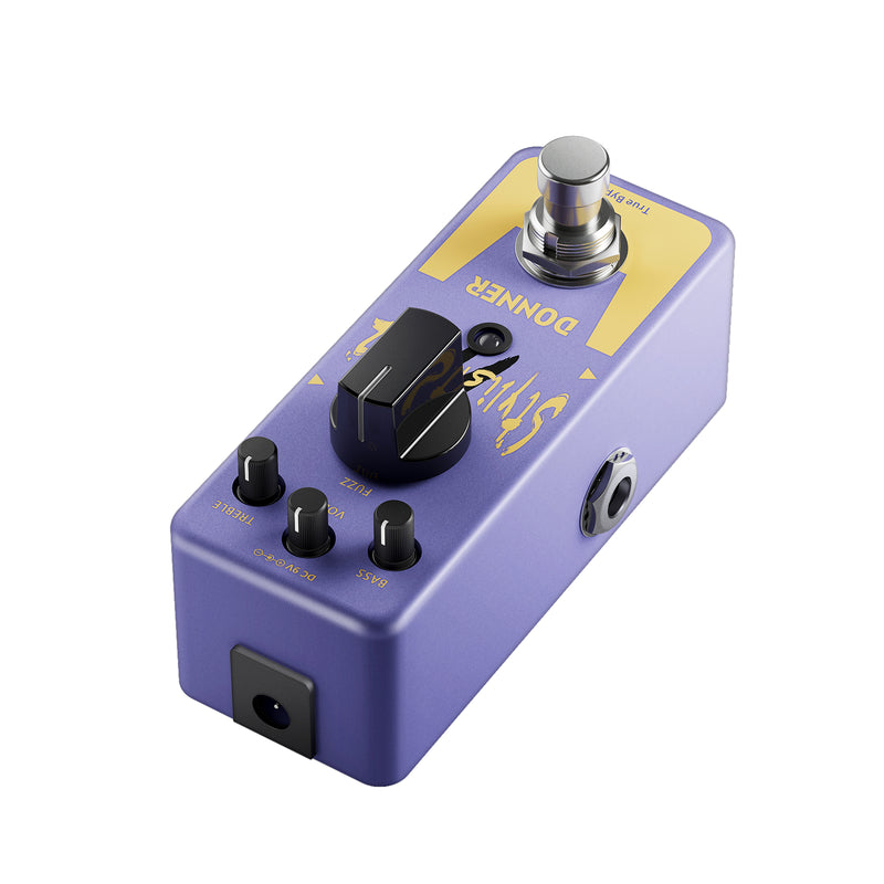 Donner Pédale Fuzz élégante pour guitare électrique True Bypass