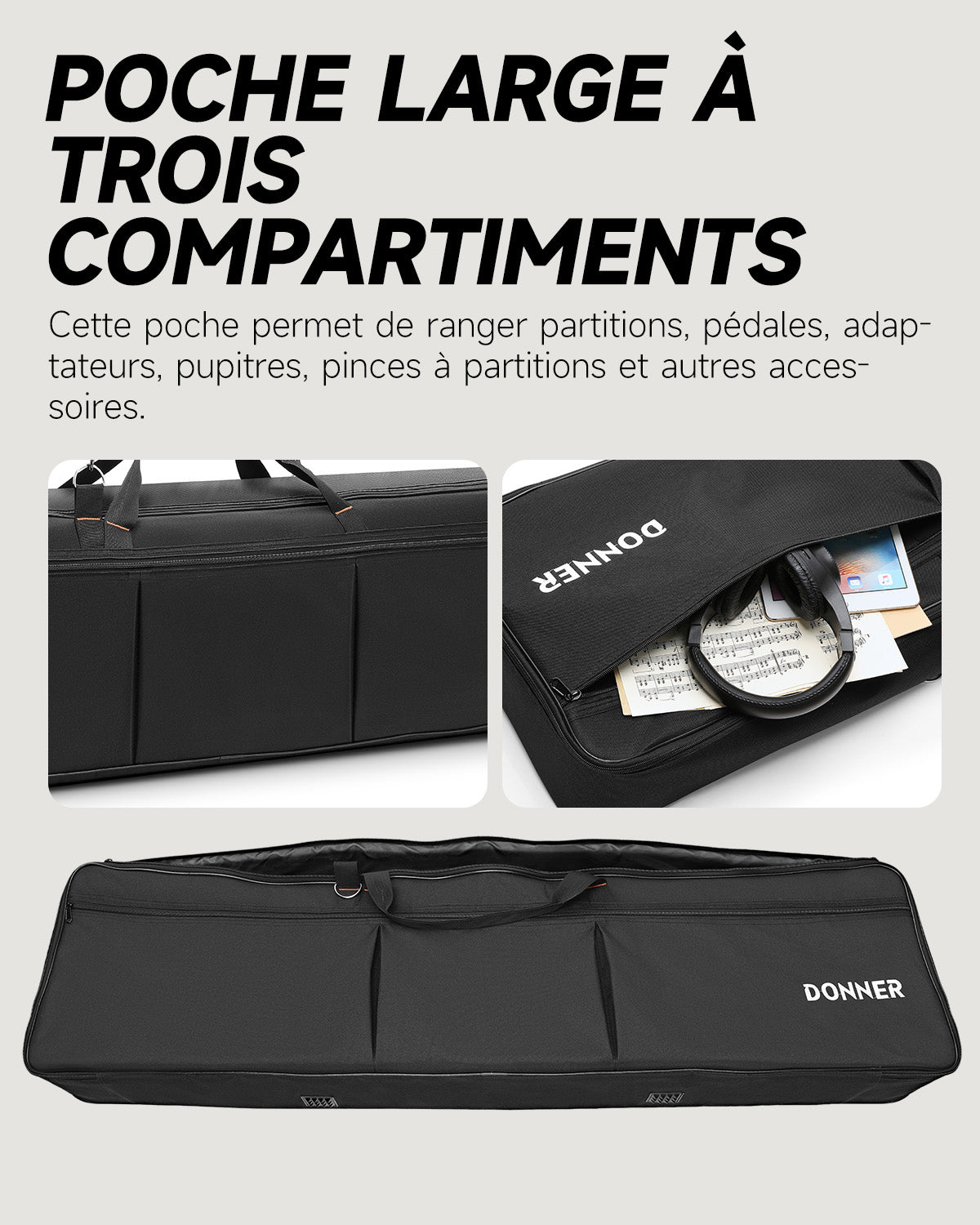 Donner Sac de Transport pour Clavier 88 Touches