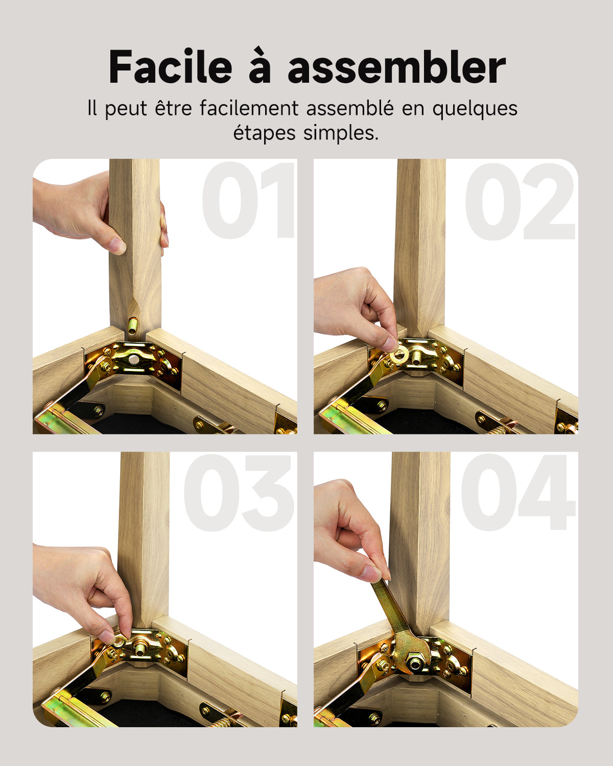 Donner Tabouret De Piano À Hauteur Réglable-Beige mat##