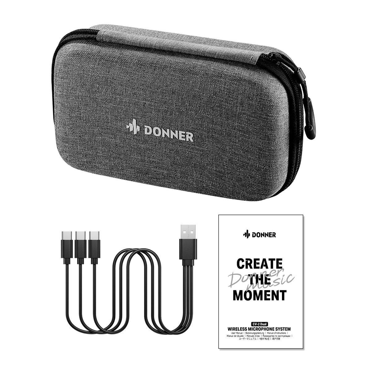 DONNER CV-2 Émetteur-récepteur pour micro sans fil double